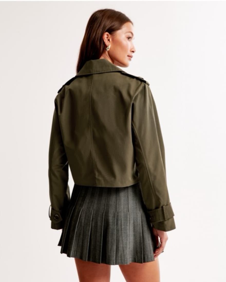 Abercrombie & Fitch Cropped Trench Coat - Image 2