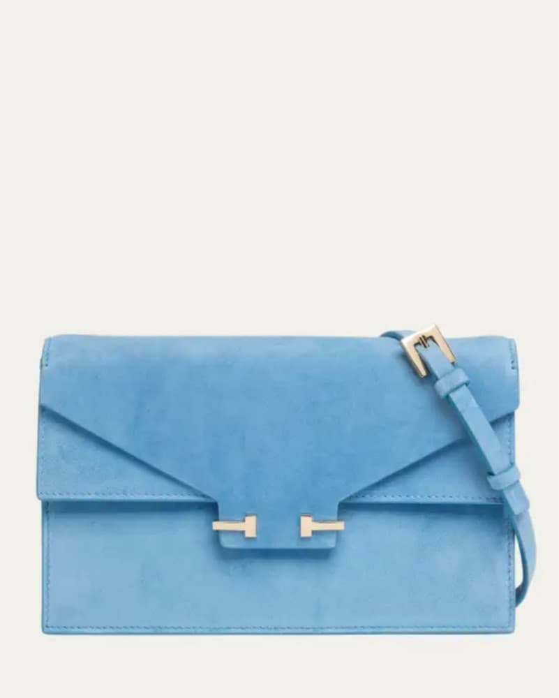 Tom Ford Mini Suede T-Clasp Shoulder Bag - Image 2