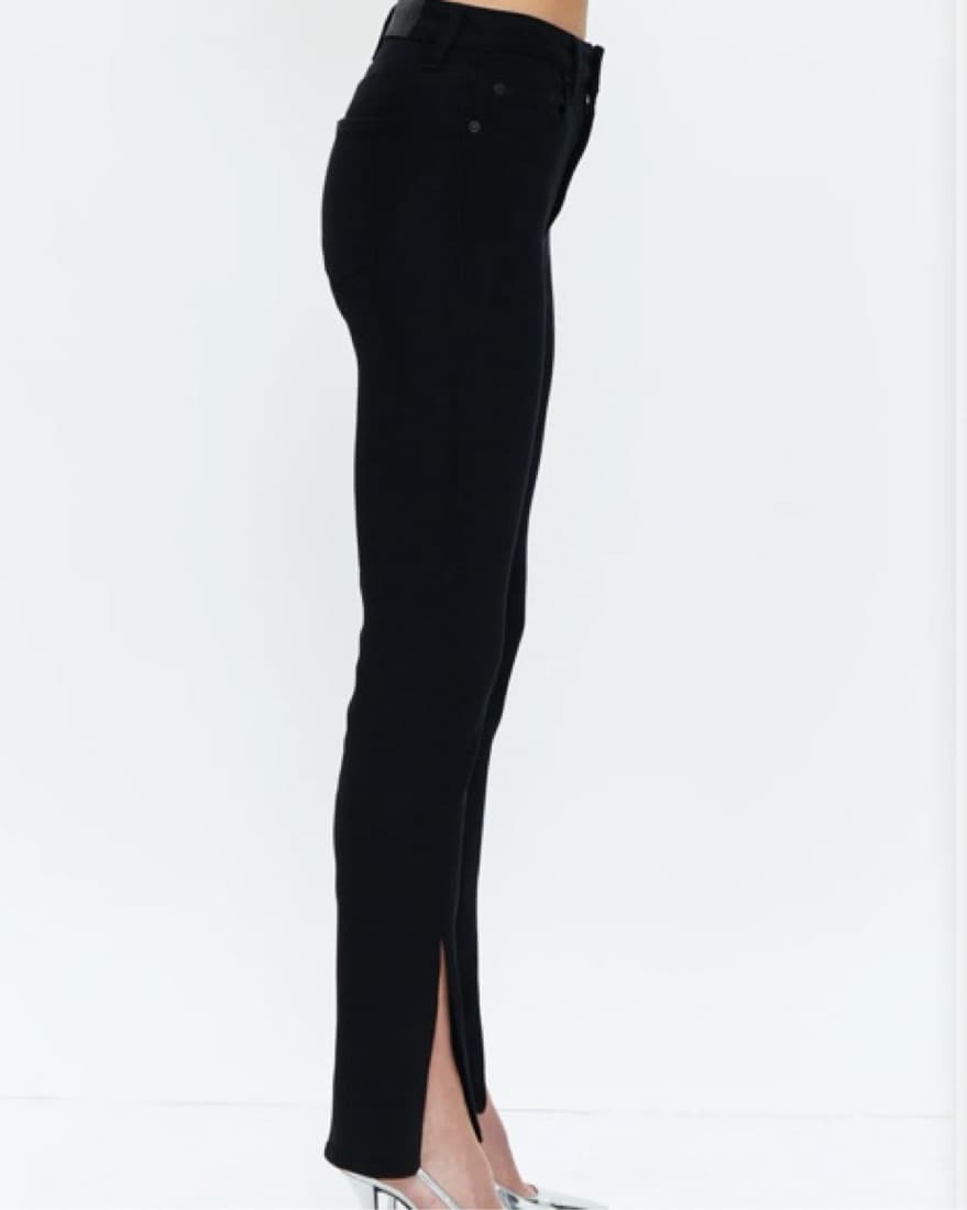 Pistola High Rise Black Slit Jeans - Image 2