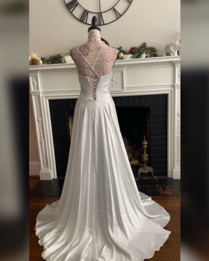 NEW Corset Satin Wedding Dress Or Formal - Image 4