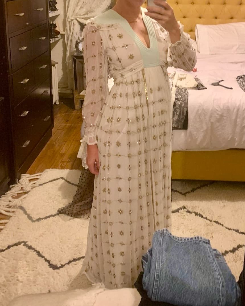 Manoush White & Mint Embellished Dress - Image 1