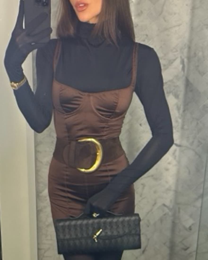 Brown/Gold Waist Belt - Image 2