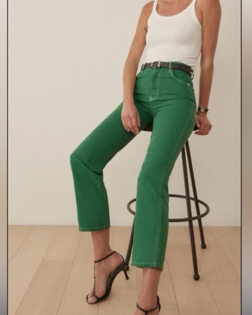 Reformation Green jeans - Image 2