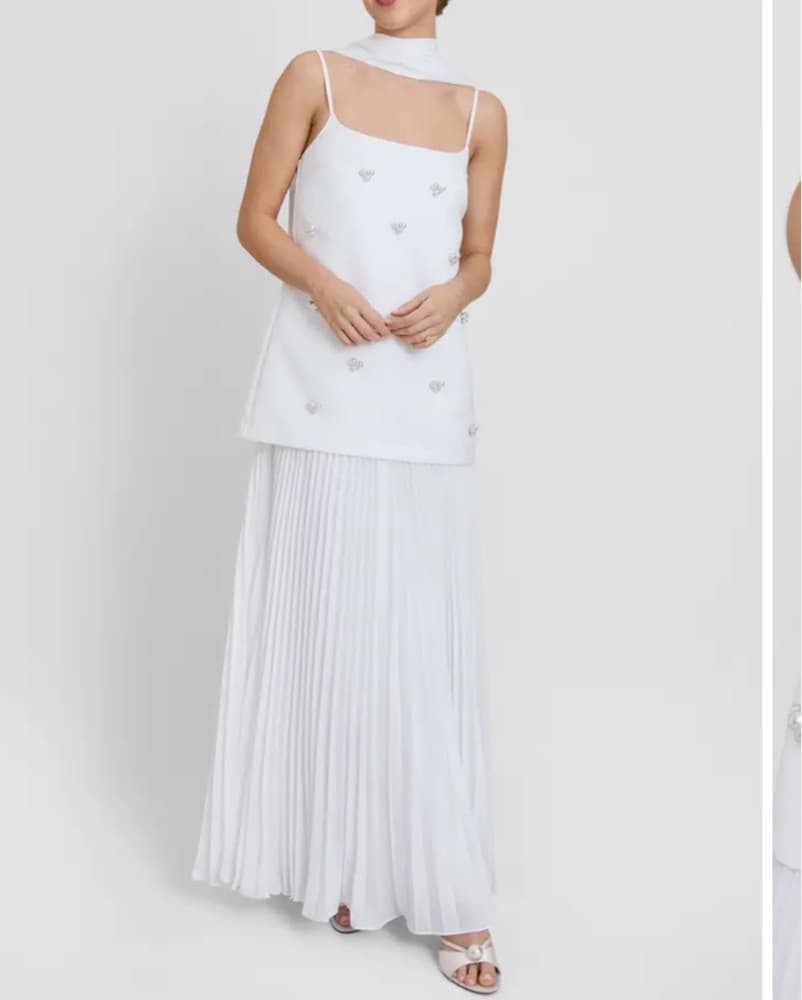 Six Stories Embellished Pearl Maxi Dress - Image 1