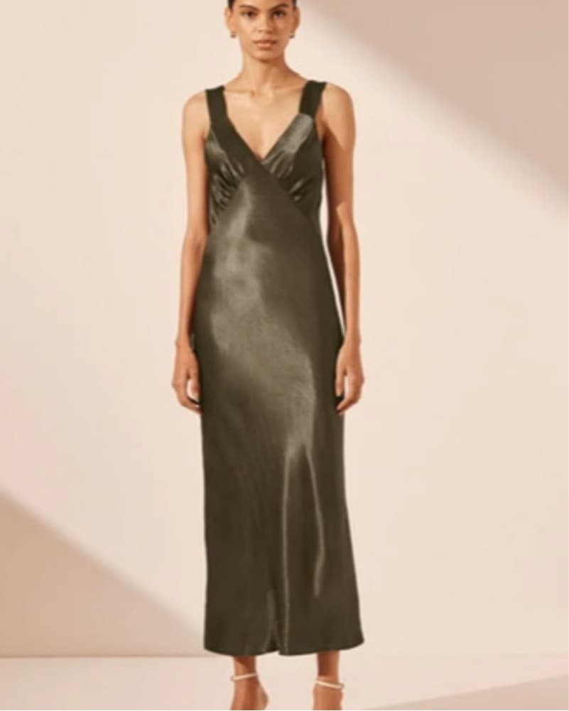 Shona Joy La Lune Plunge Midi Dress - Image 1