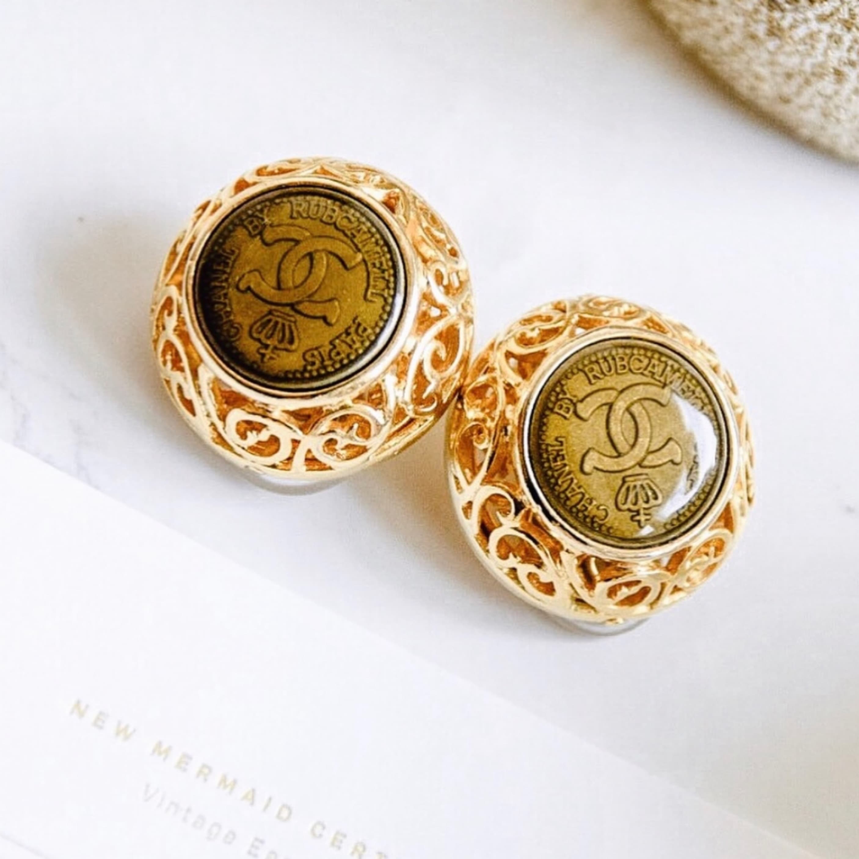 Vintage Chanel Clip On Earrings - Image 1