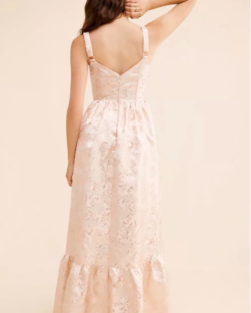 Floral Jacquard Maxi Dress - Image 3
