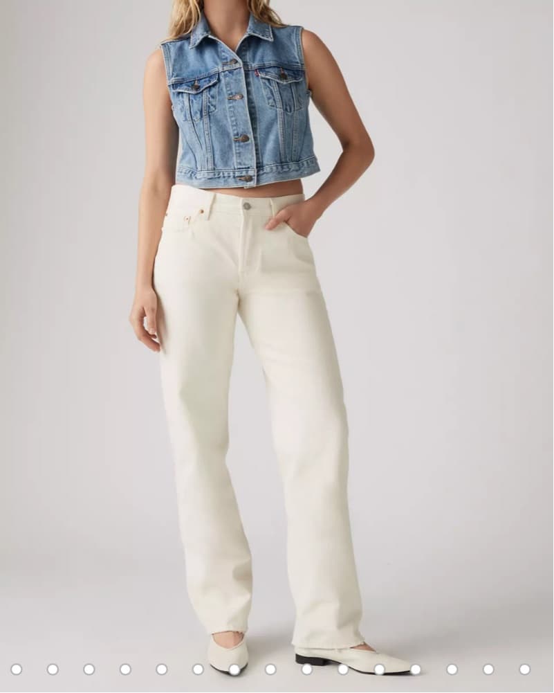 Levi’s 501 90s denim jeans in off white - Image 3