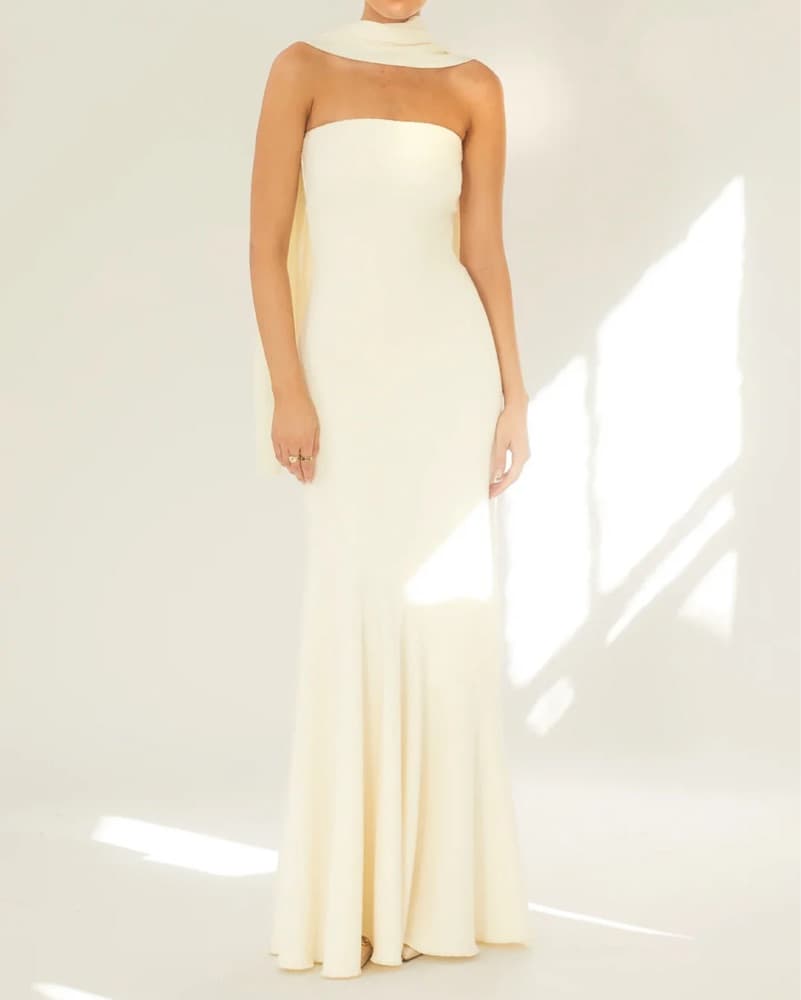 Arcina Ori Juliana Cream Dress - Image 2