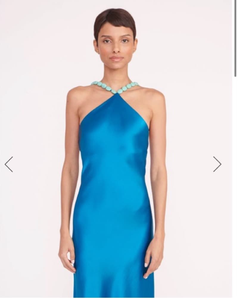 STAUD CADENCE DRESS 🩵 Turquoise Blue - Image 4