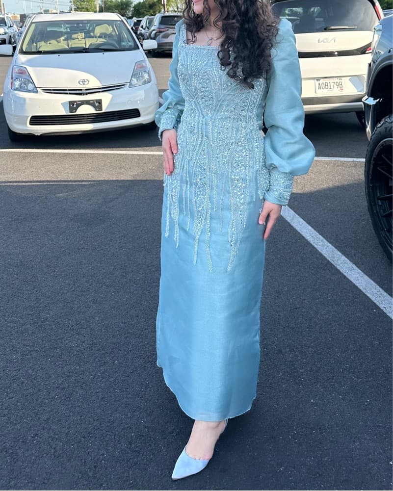 Enchanting Frost-Kissed Gown - Image 2