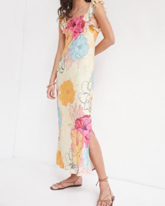 Conditions Apply Ruffled Floral Maxi - Image 6