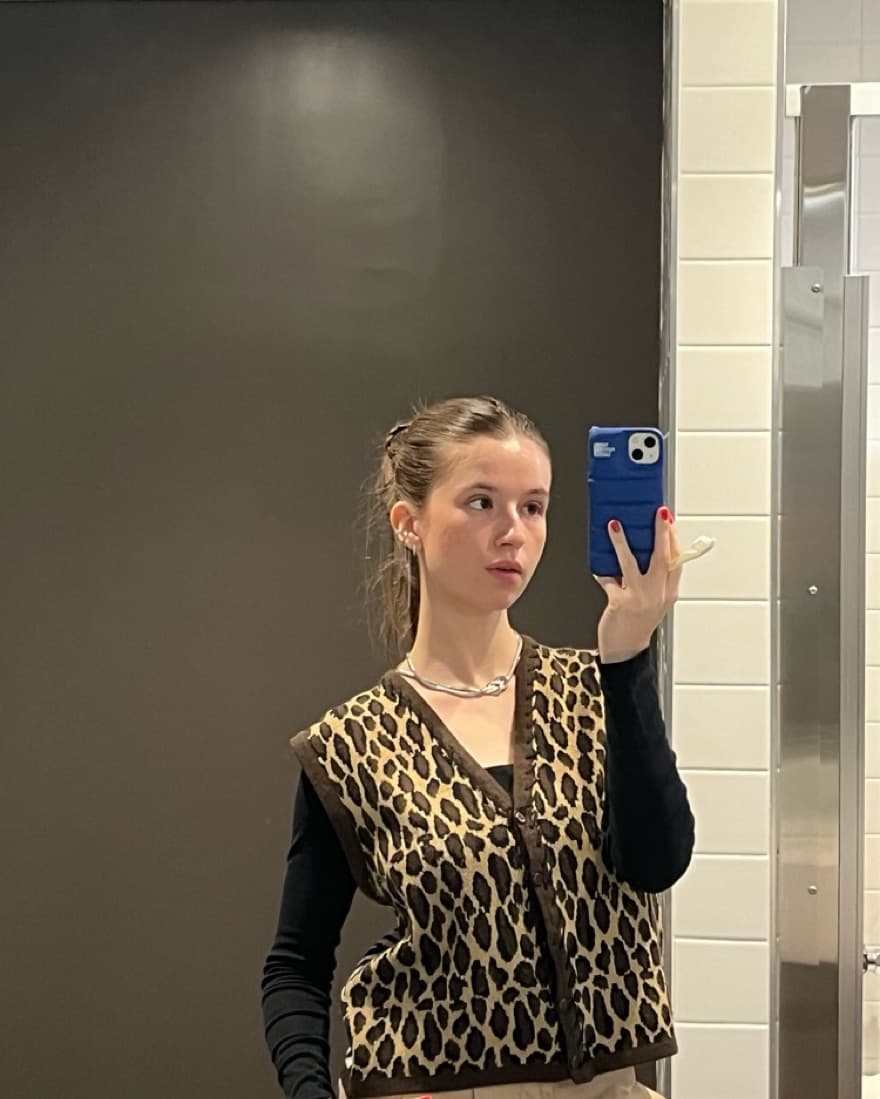 leopard print top - Image 2