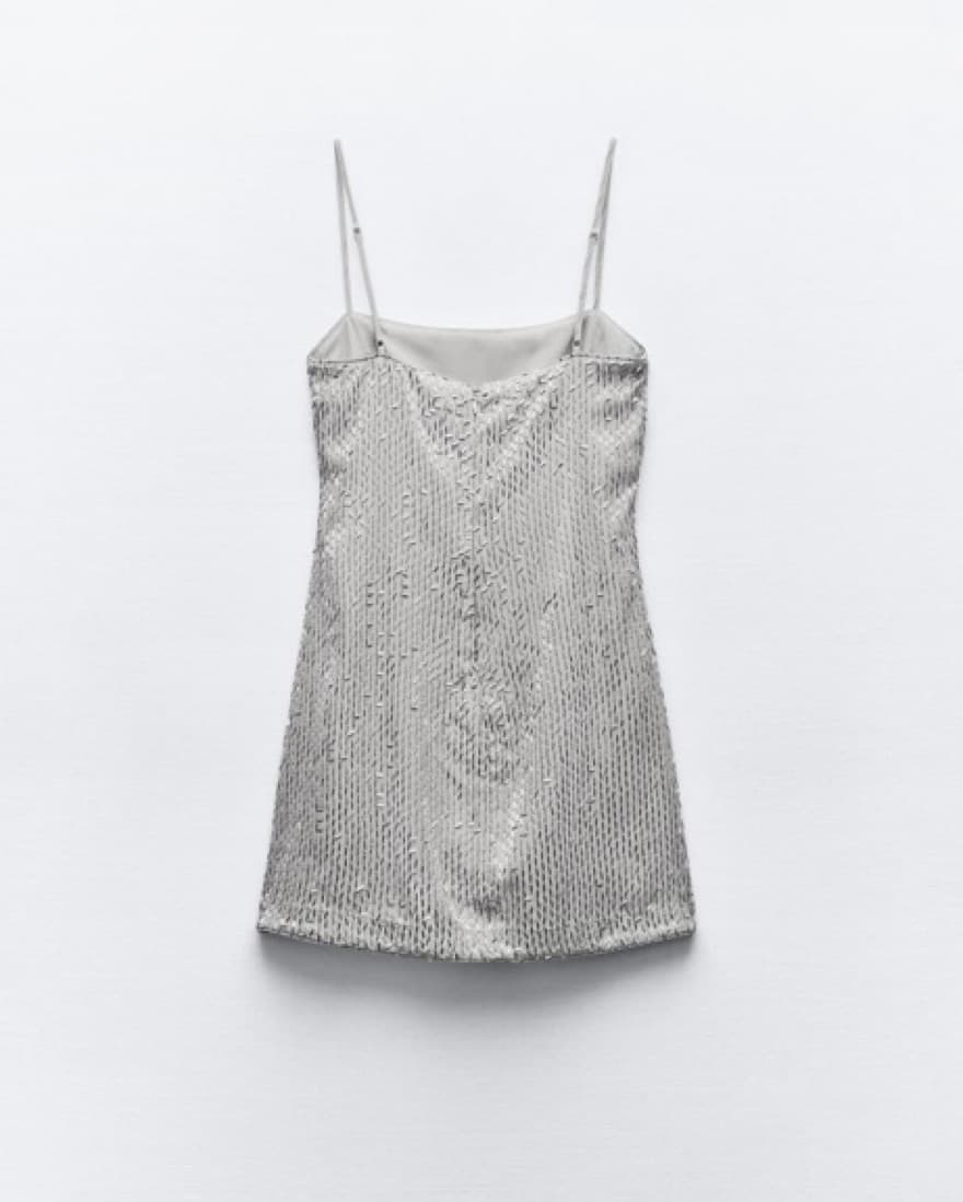 Beaded Mini Party Dress - Image 2