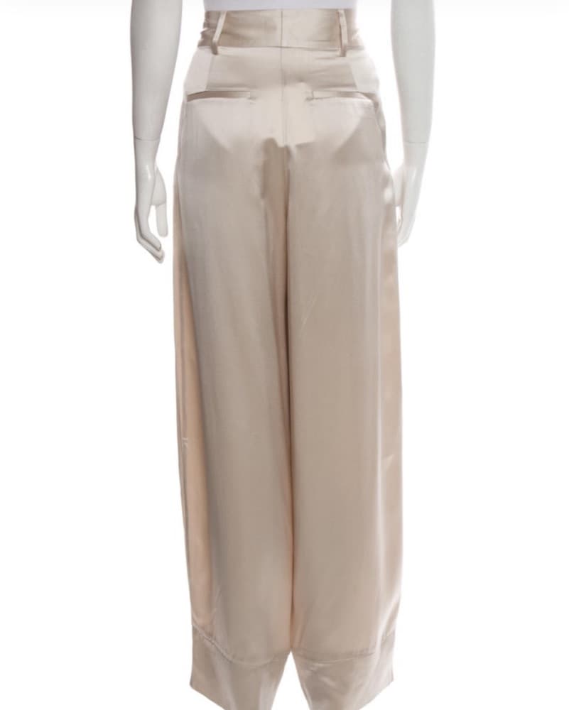 By Malene Birger Silk Wide Leg Pants - Image 2