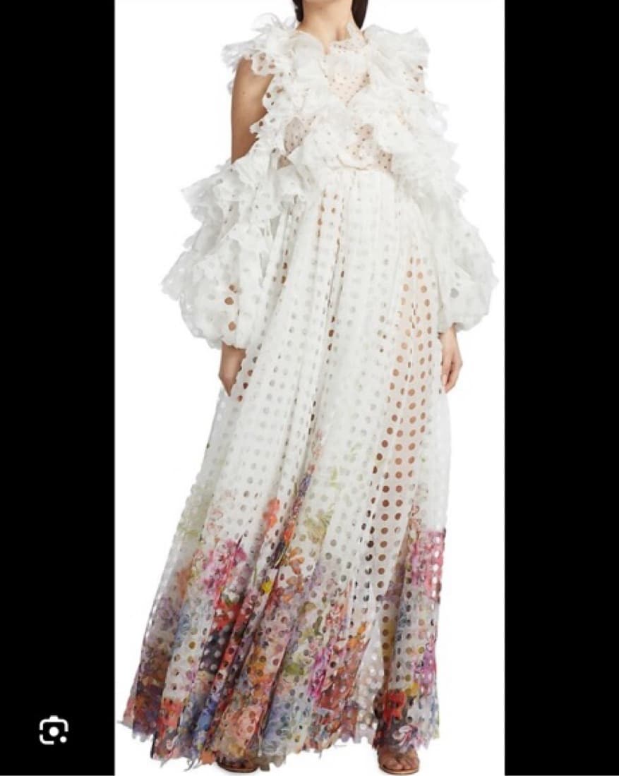 Zimmermann Prima Laser Cut Gown - Image 4