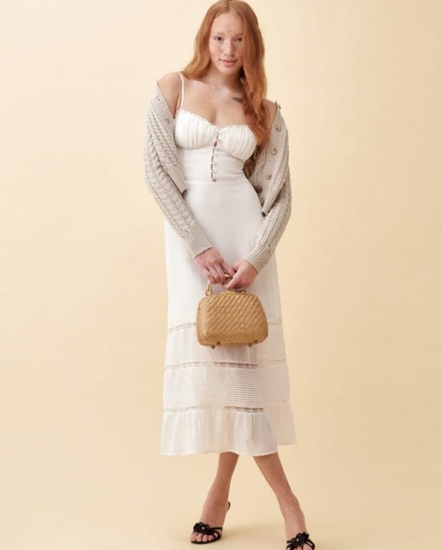 Reformation White Harvest Dress Size 4 - Image 1