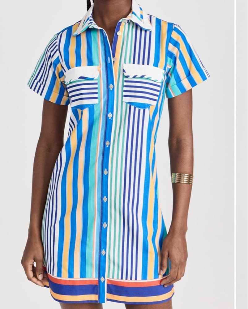 De Loreta Manu Striped Shirt Dress - Image 1