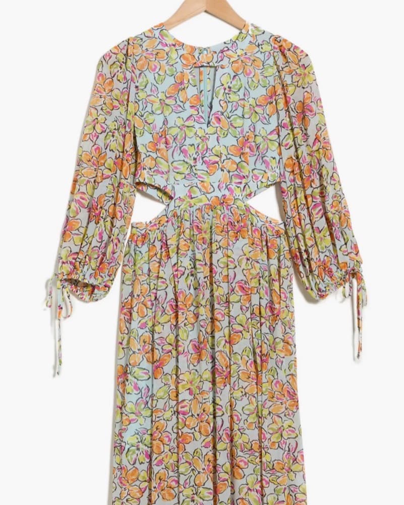Maje Vibrant Floral Print Maxi Dress - Image 2