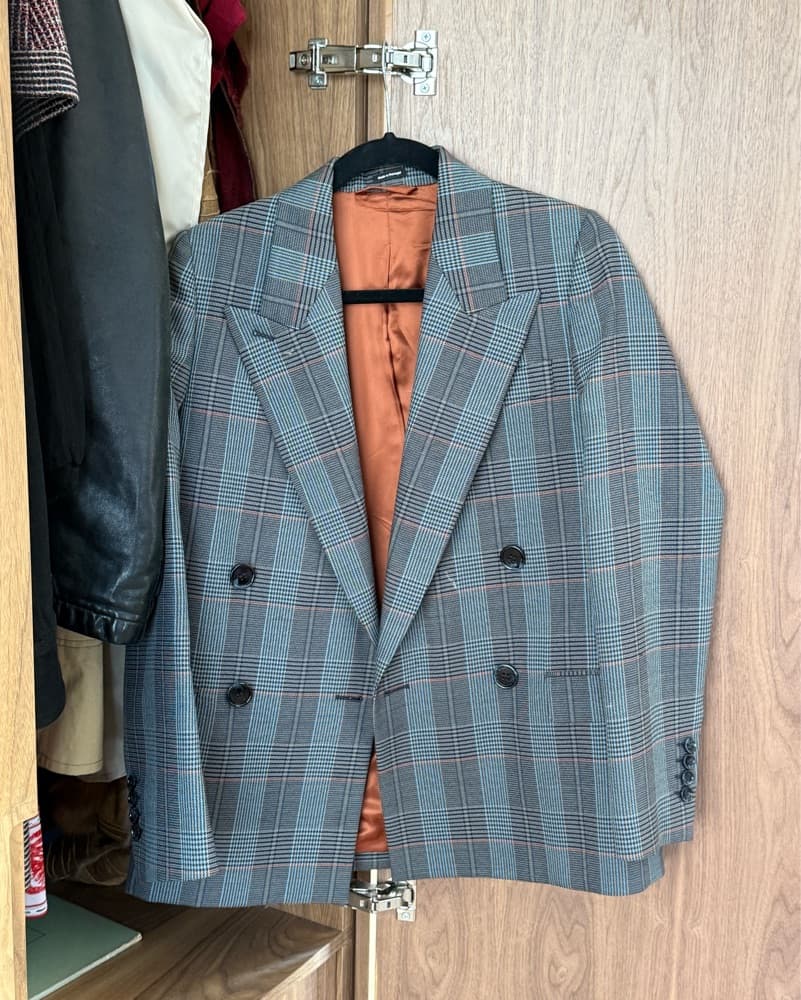 Acne Studios Checked Blazer Jacket - Image 3