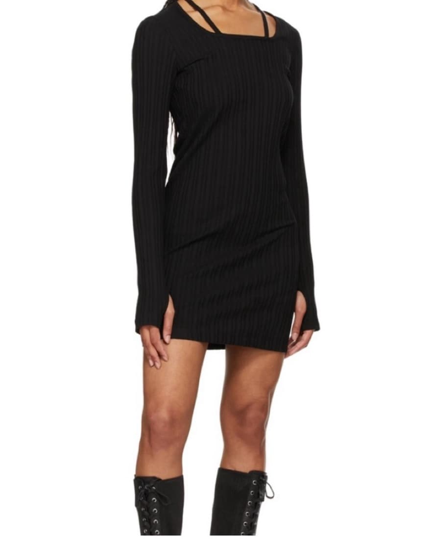 helmut lang ribbed mini dress - Image 2