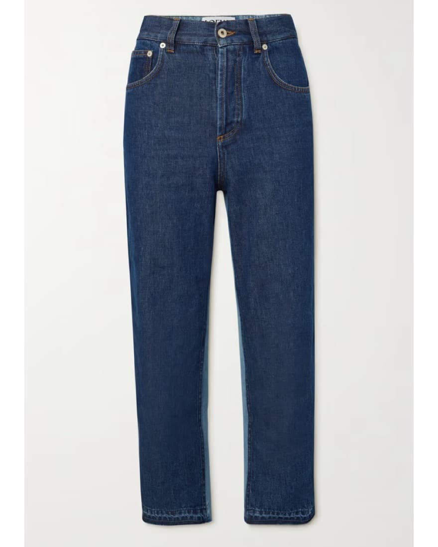 Loewe Cropped Jeans - Two Tone Denim - Image 3