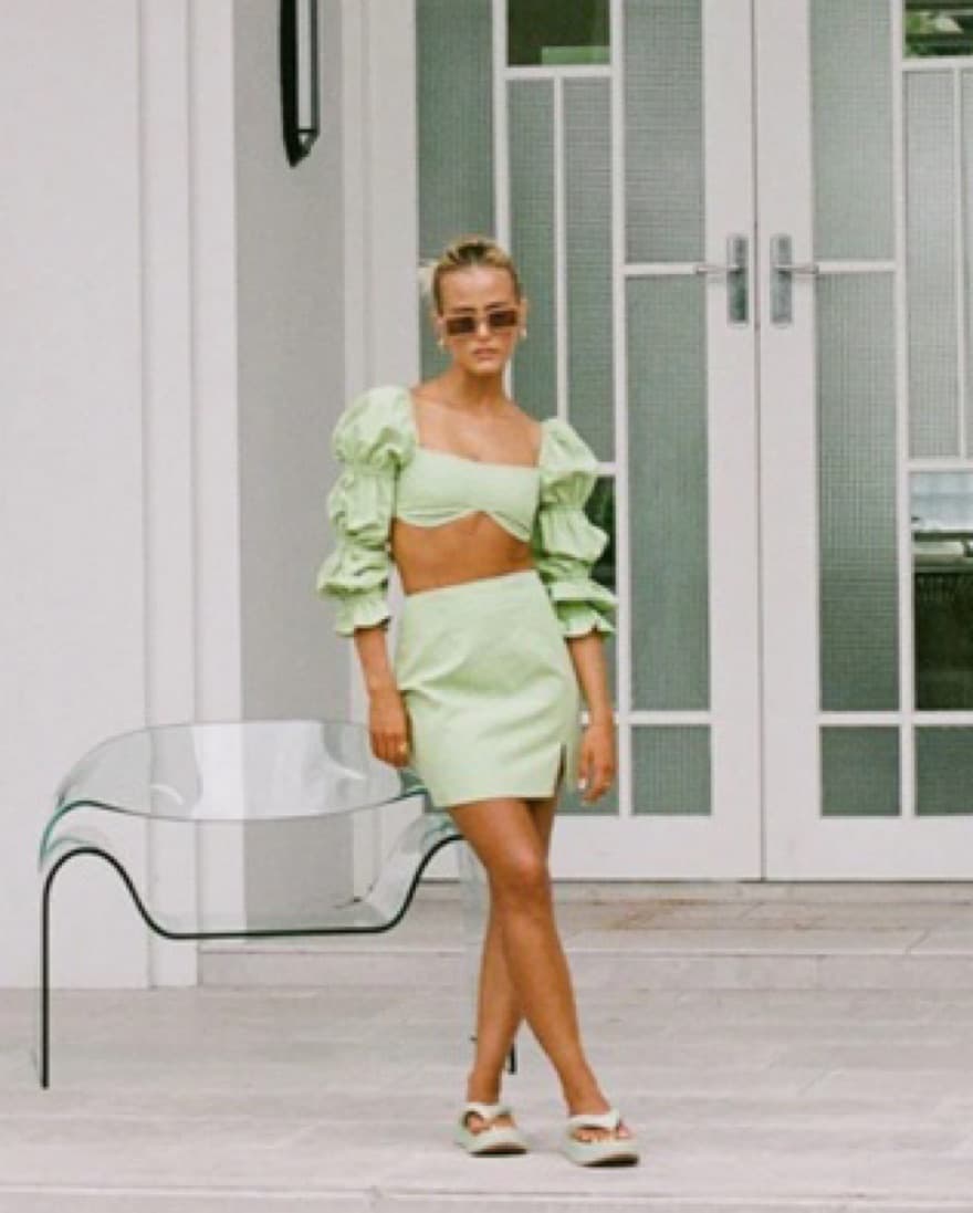 Sabo Skirt Jade Top - Image 3