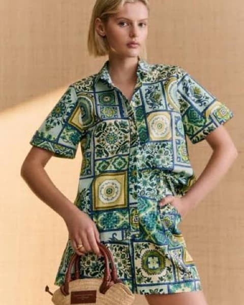 Sézane Mosaic Shorts Set  - Image 1