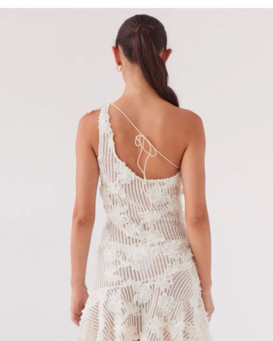 Peppermayo Juliette Mini Dress In Ivory - Image 2