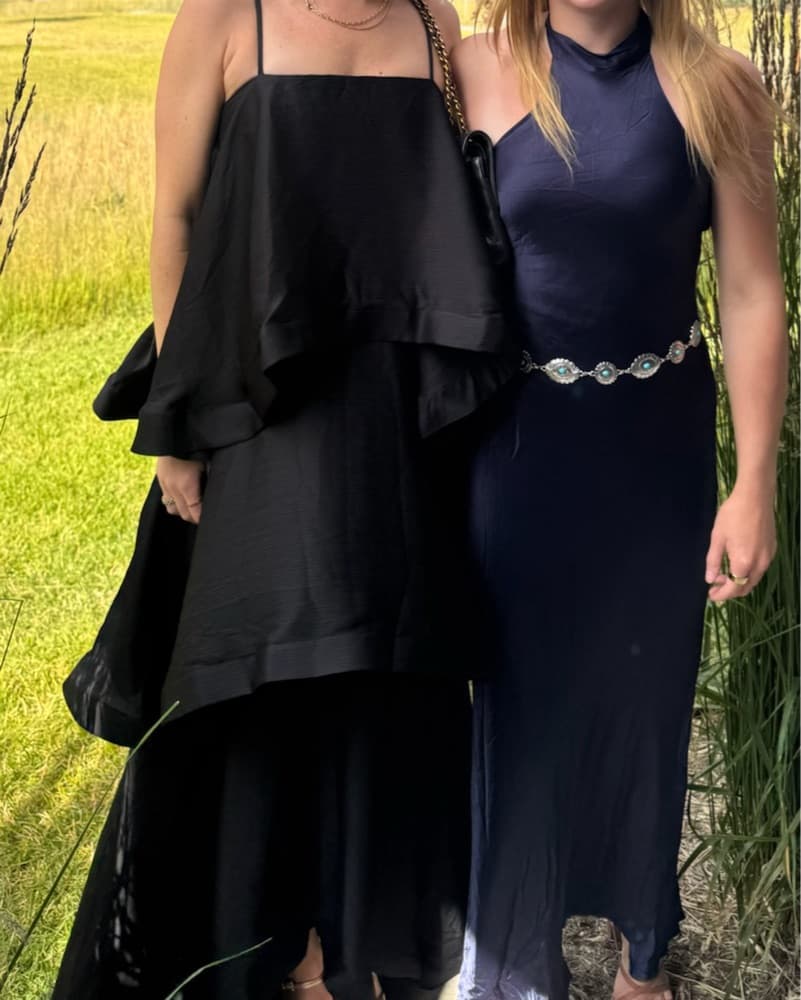 ELLIATT Black Tie Maxi Dress In Black  - Image 5