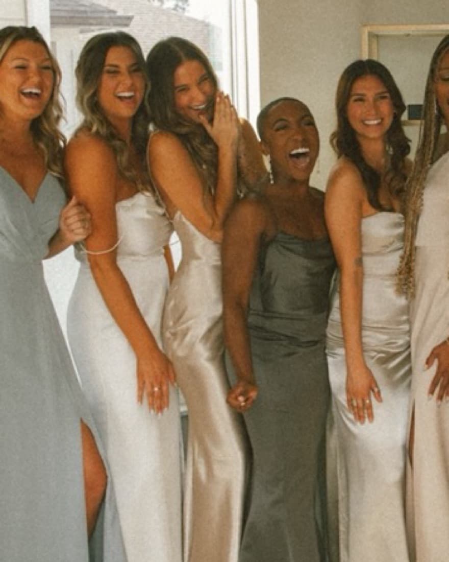 Satin Wedding Guest/bridesmaid Dress - Image 3
