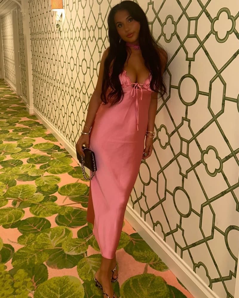 Satin Pink Dress - Image 3