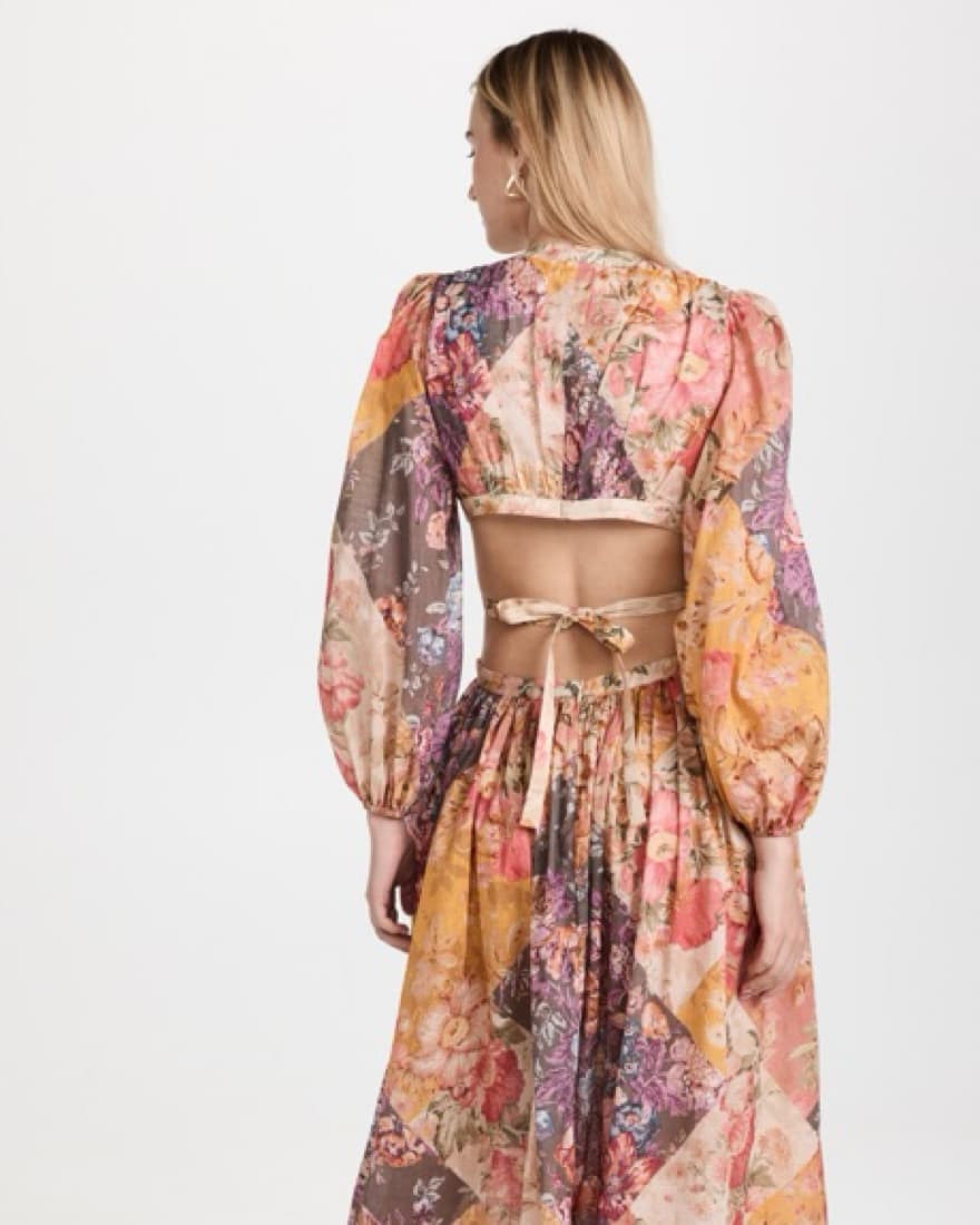 Zimmermann pattie Patchwork Midi - Image 3