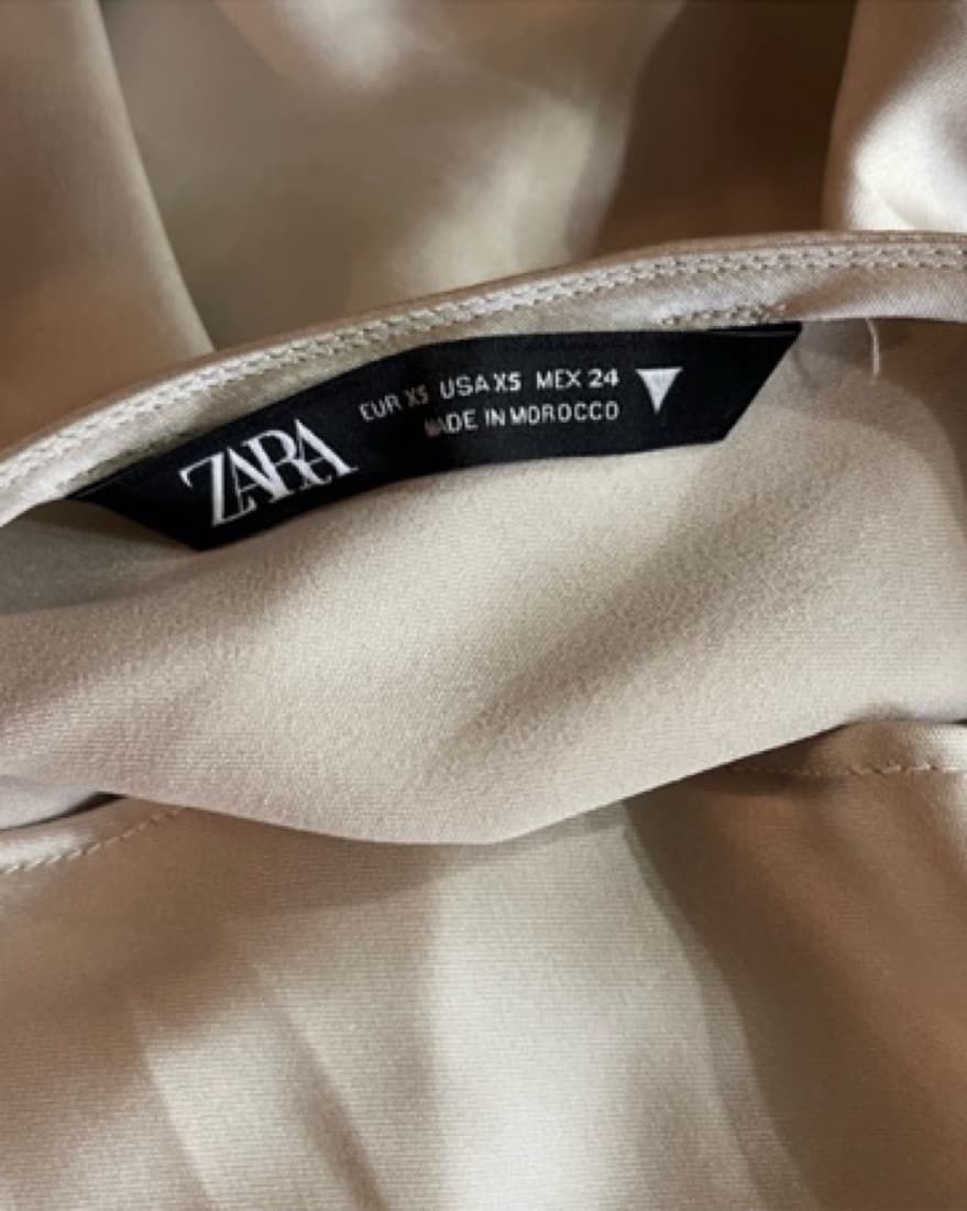 Zara Satin Effect Halter Top - Image 3