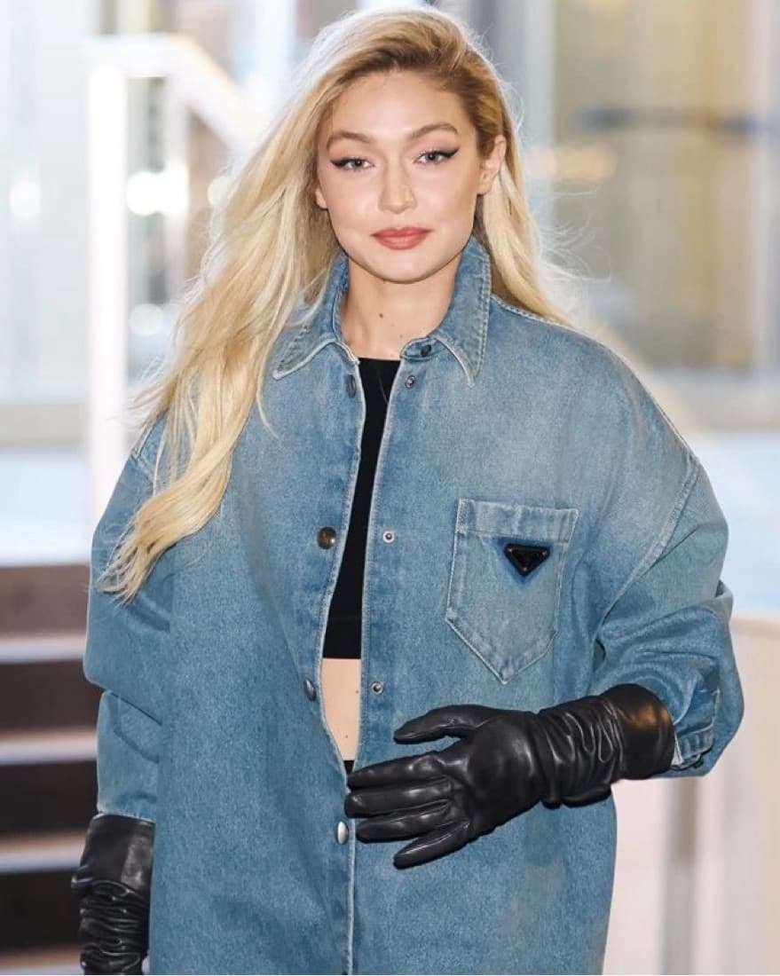 $1900 Prada Oversized Denim Jacket - Image 2