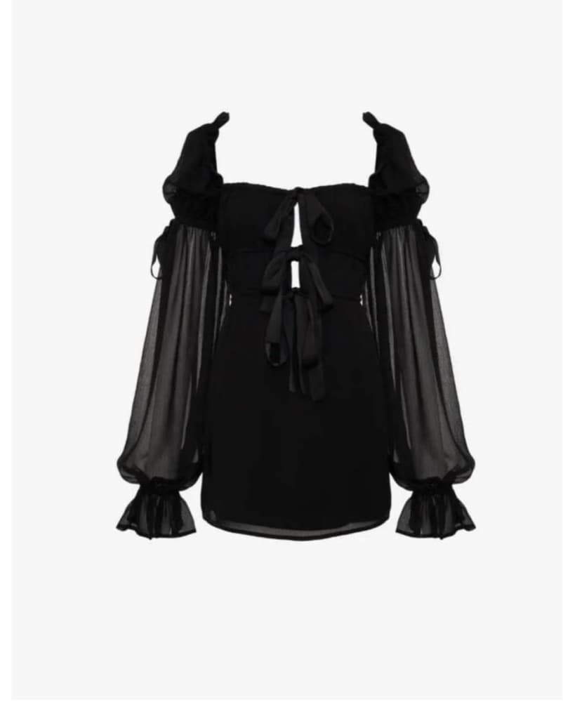 Rumored Mcbeth Dress In Black  - Image 3