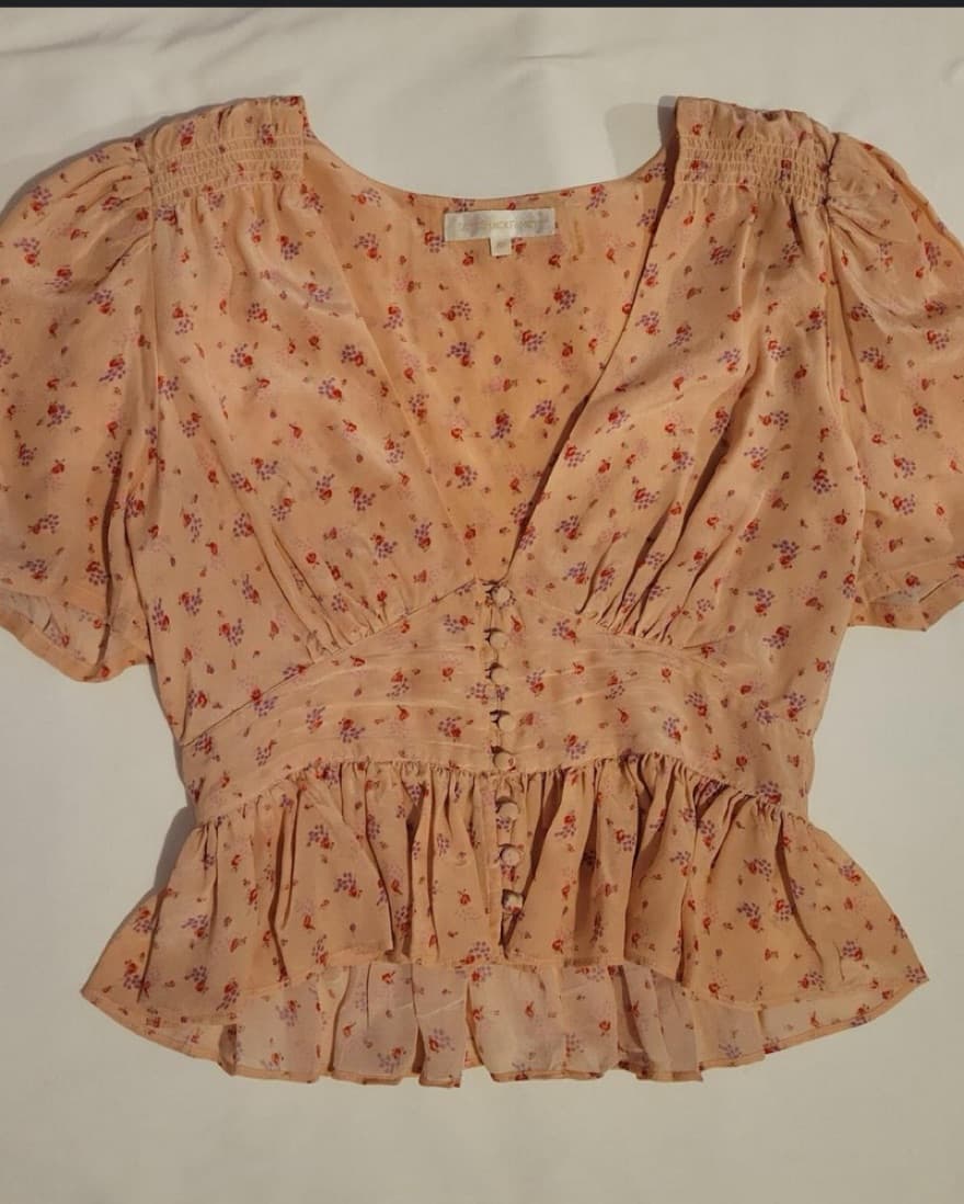 Loveshackfancy Floral Pink Top - Image 2