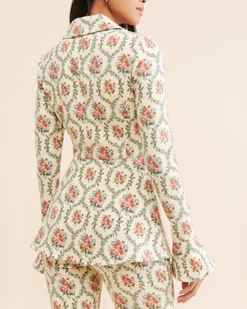 We Wore What Victorian Floral Blazer - Image 3