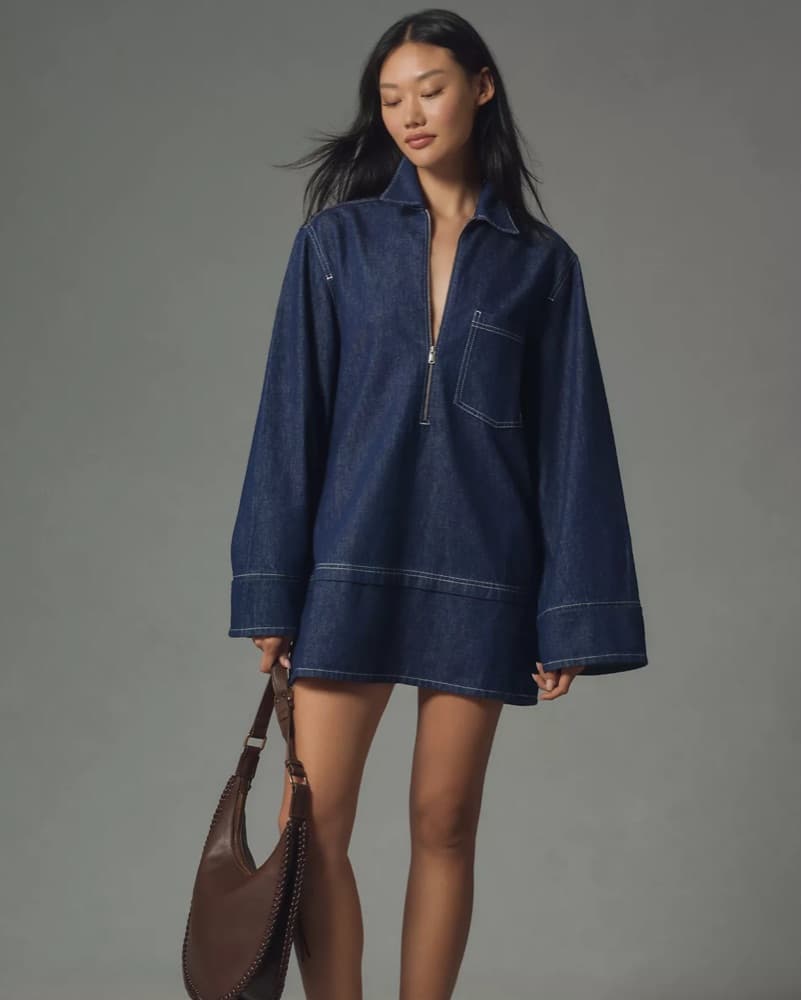 Pilcro Denim Mini Shift Dress - Image 3