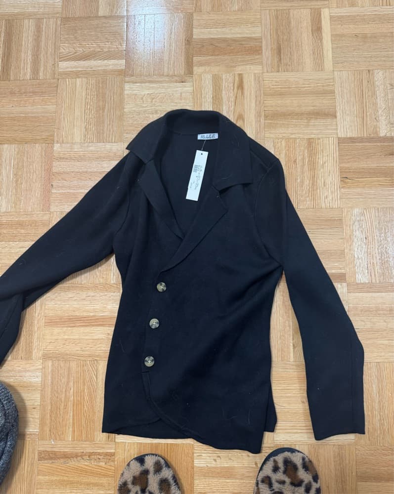 Michele B Short Black Blazer - Image 1