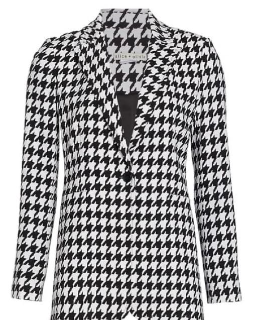 Alice And Olivia Gingham Blazer - Image 1