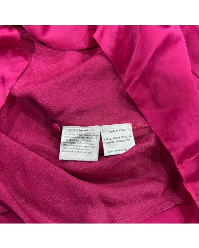 RococoSand Pink Satin Dress - Image 6