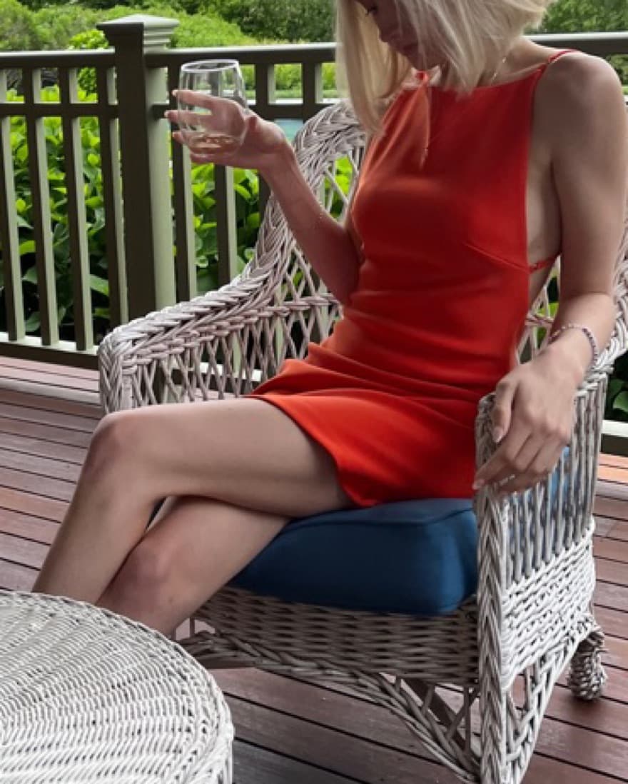 Bec + Bridge Short Orange Dress - Image 1