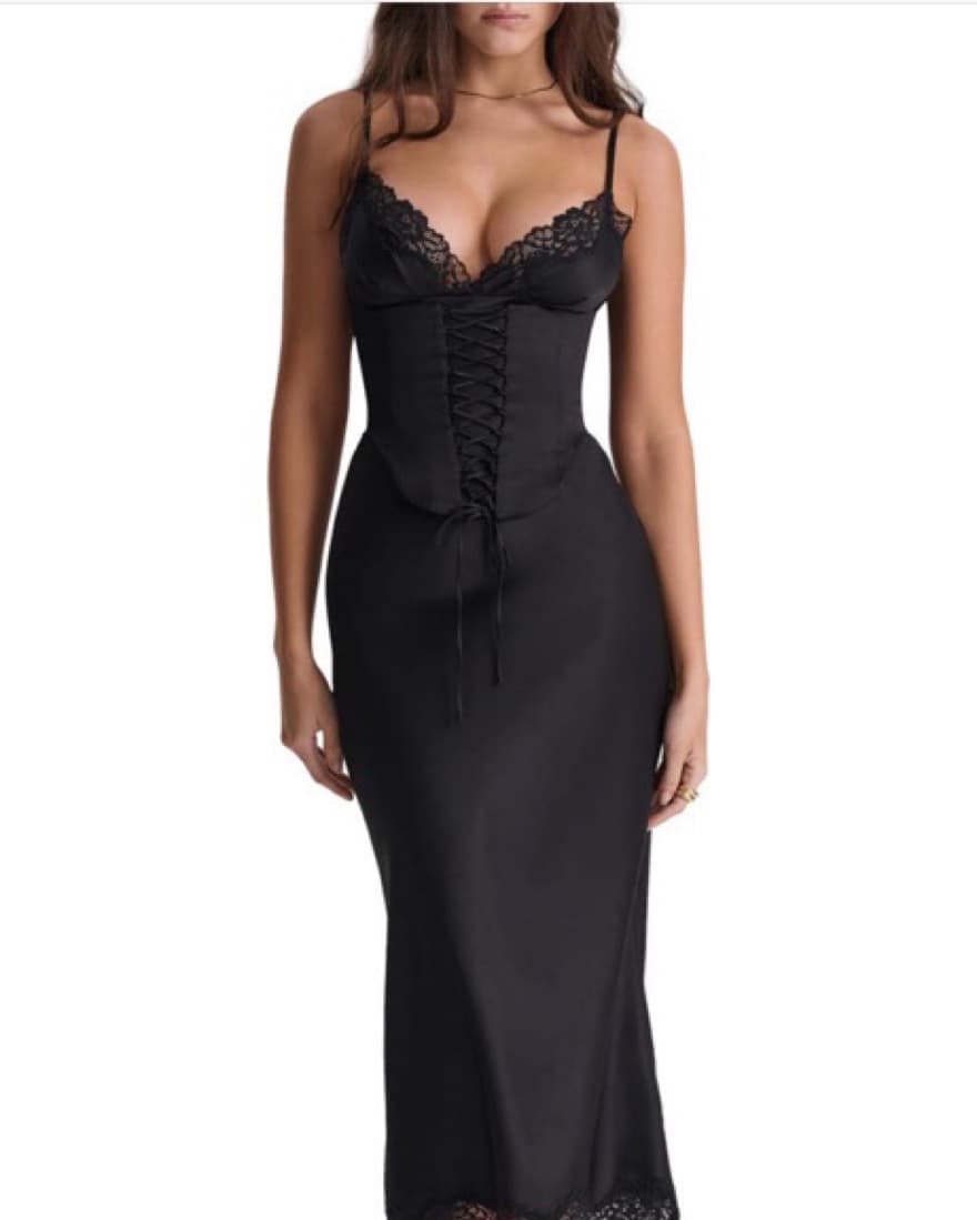 House Of CB Corset Satin Sundress - Image 2