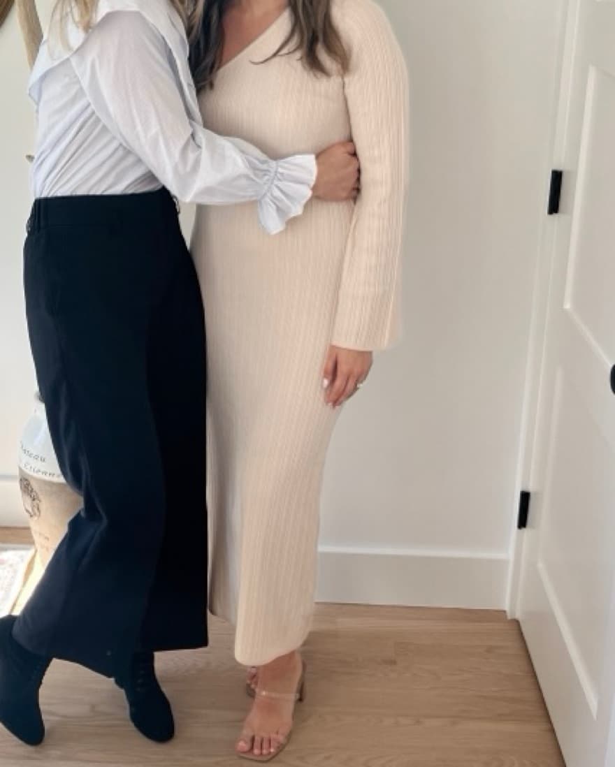 Keane Ivory One Shoulder Dress - Image 4