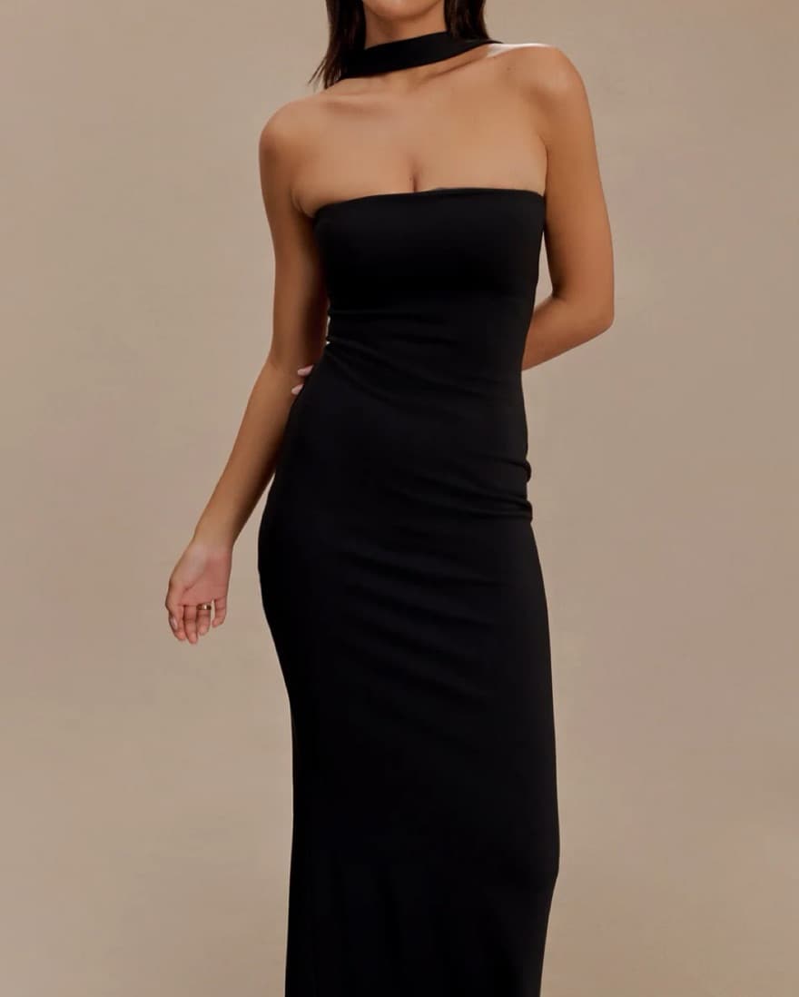 Meshki Black Dress - Image 3