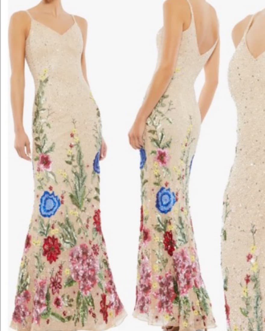 Sequined Beaded Mac Duggal Gown - Image 1