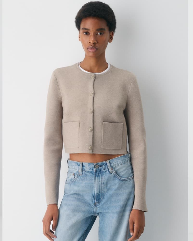 Peachy Soft Knit Cardigan - Image 1