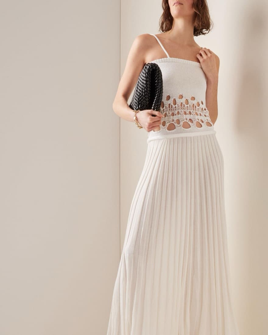 Christopher Esber White Crochet Dress - Image 2