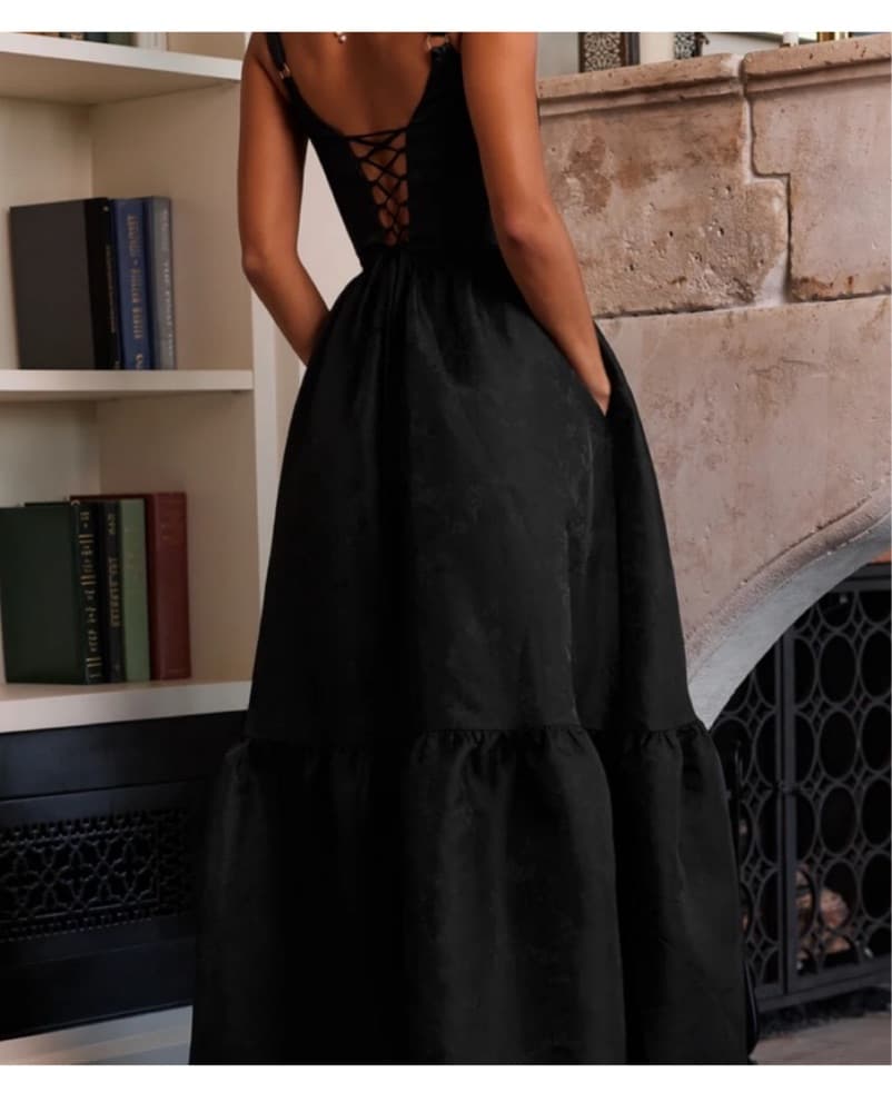 Black V. Chapman Corset Gown - Image 4